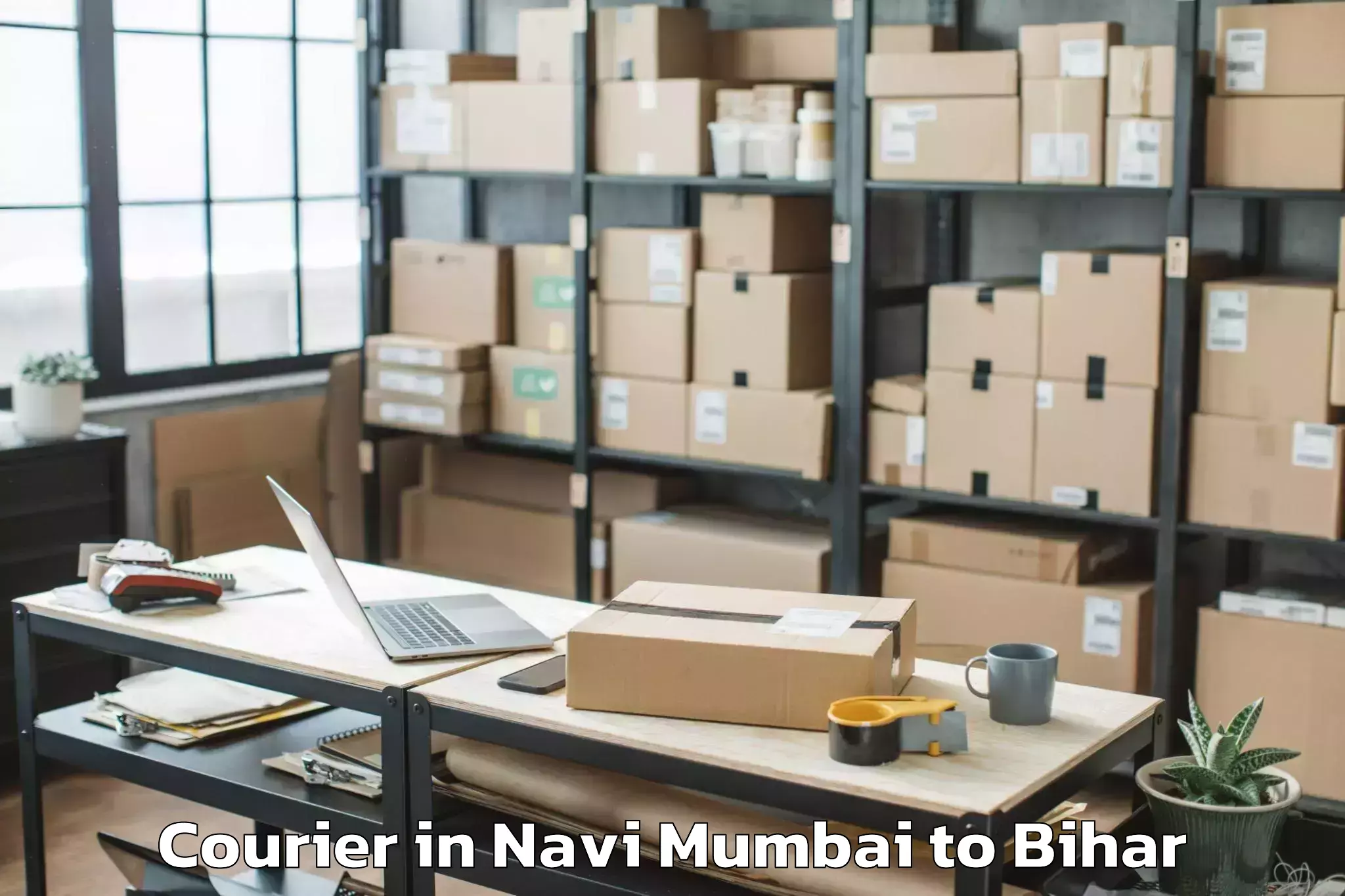 Trusted Navi Mumbai to Khizarsarai Courier